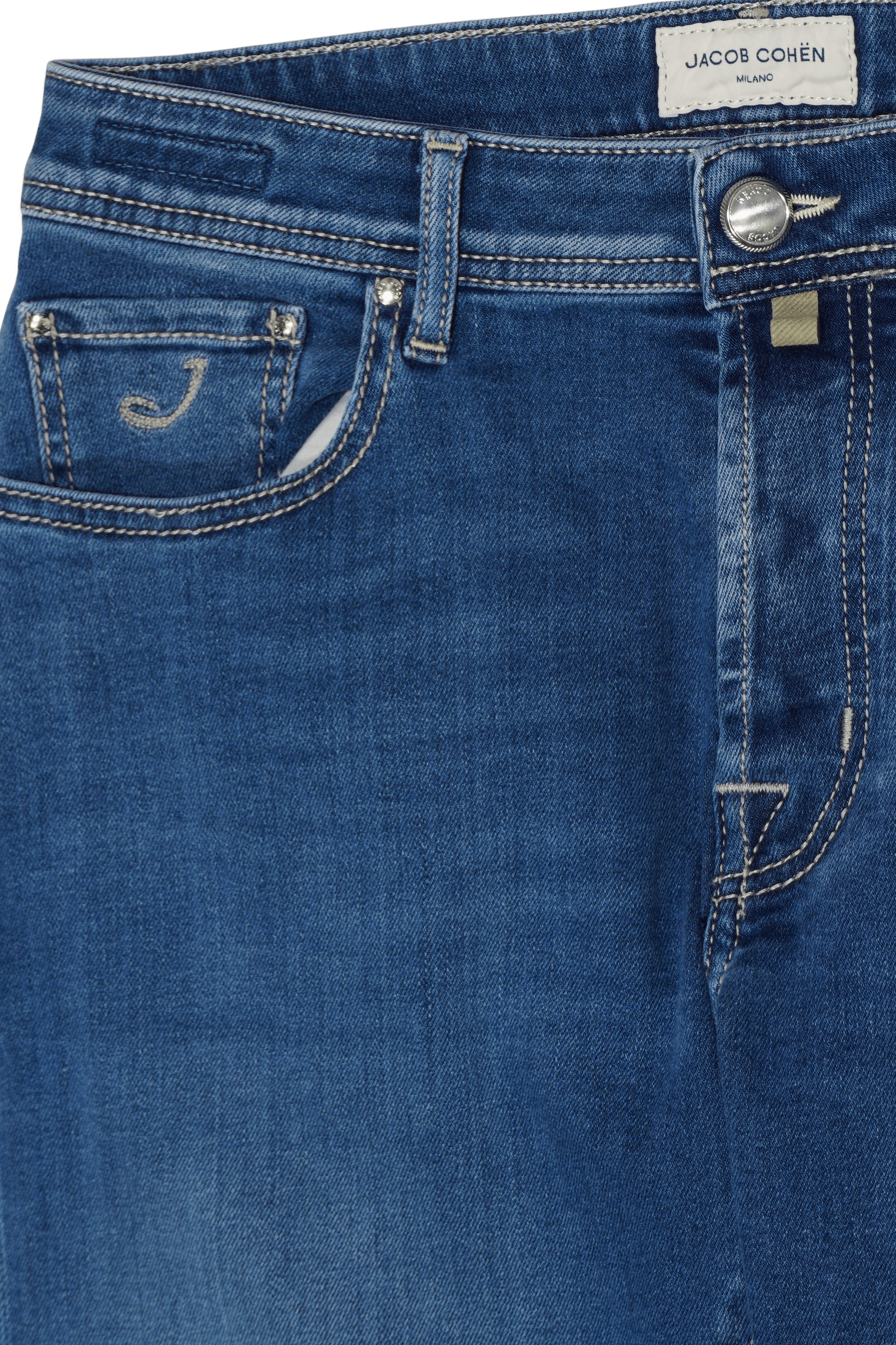 Jacob Cohen Bard Medium Blue Stretch Denim