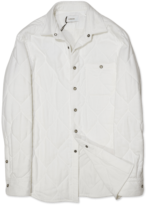 Lardini Unlined Shirt Jacket White