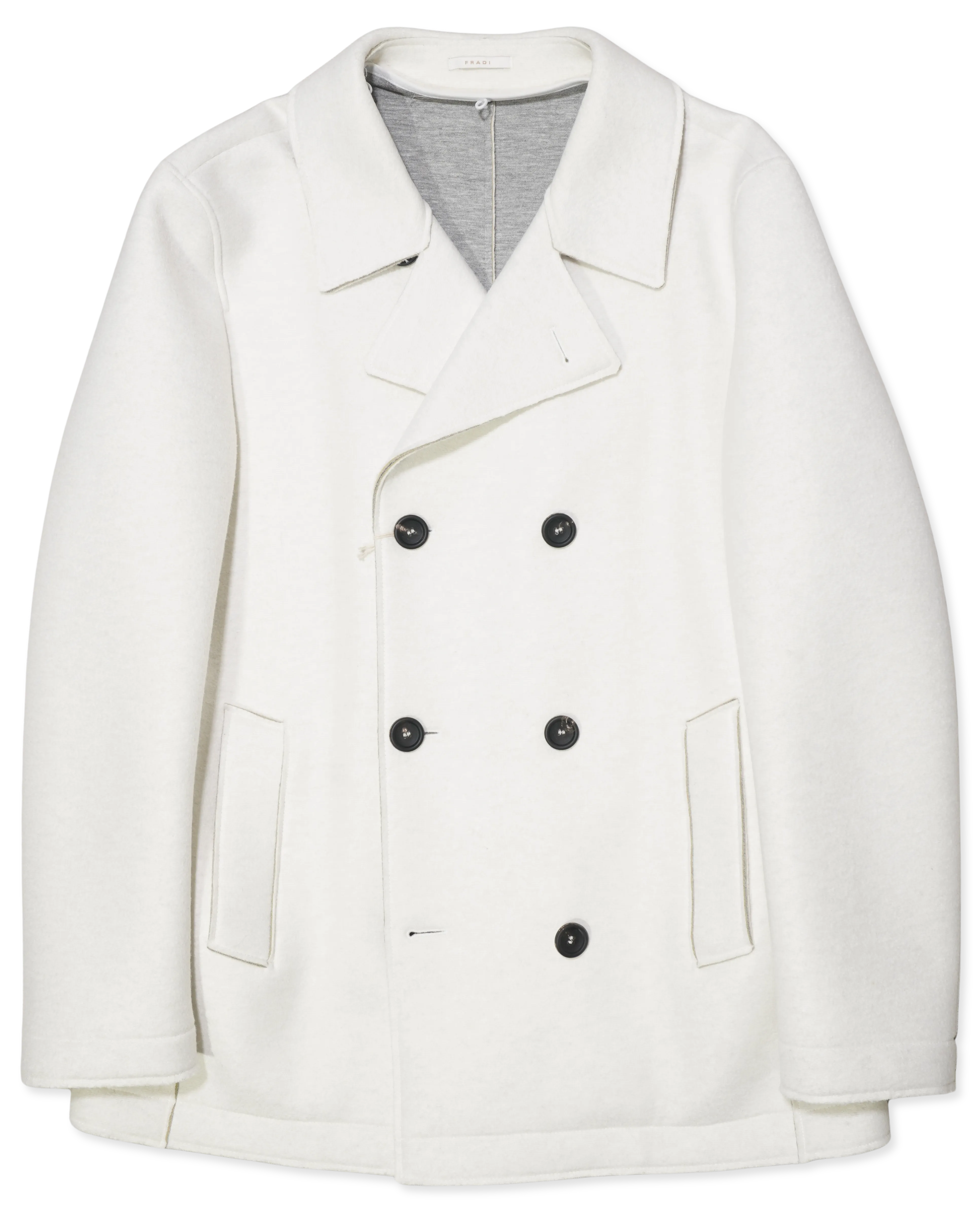 Fradi Pea Coat Technical Off White