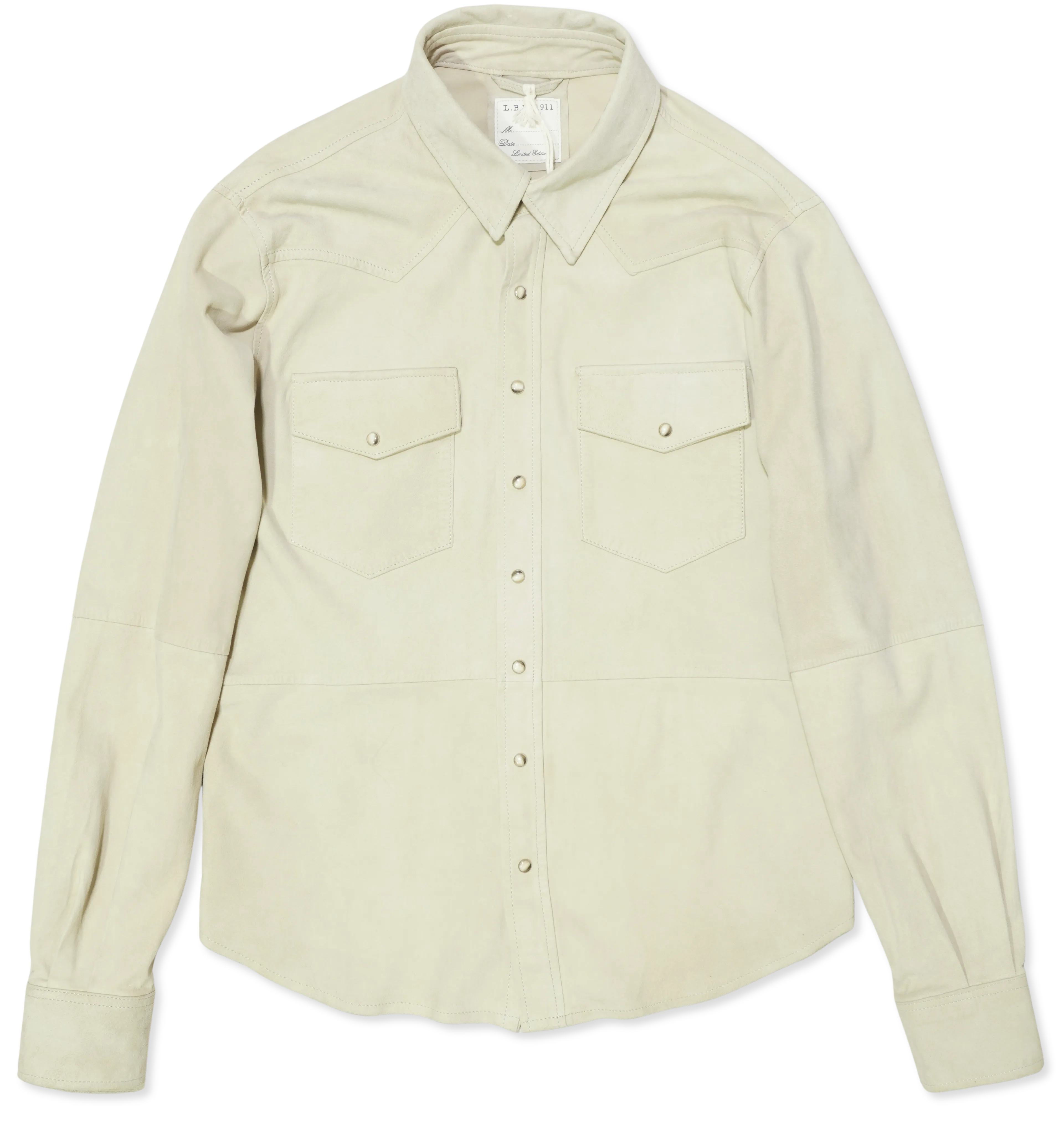 LBM Suede Shirt Light Sand