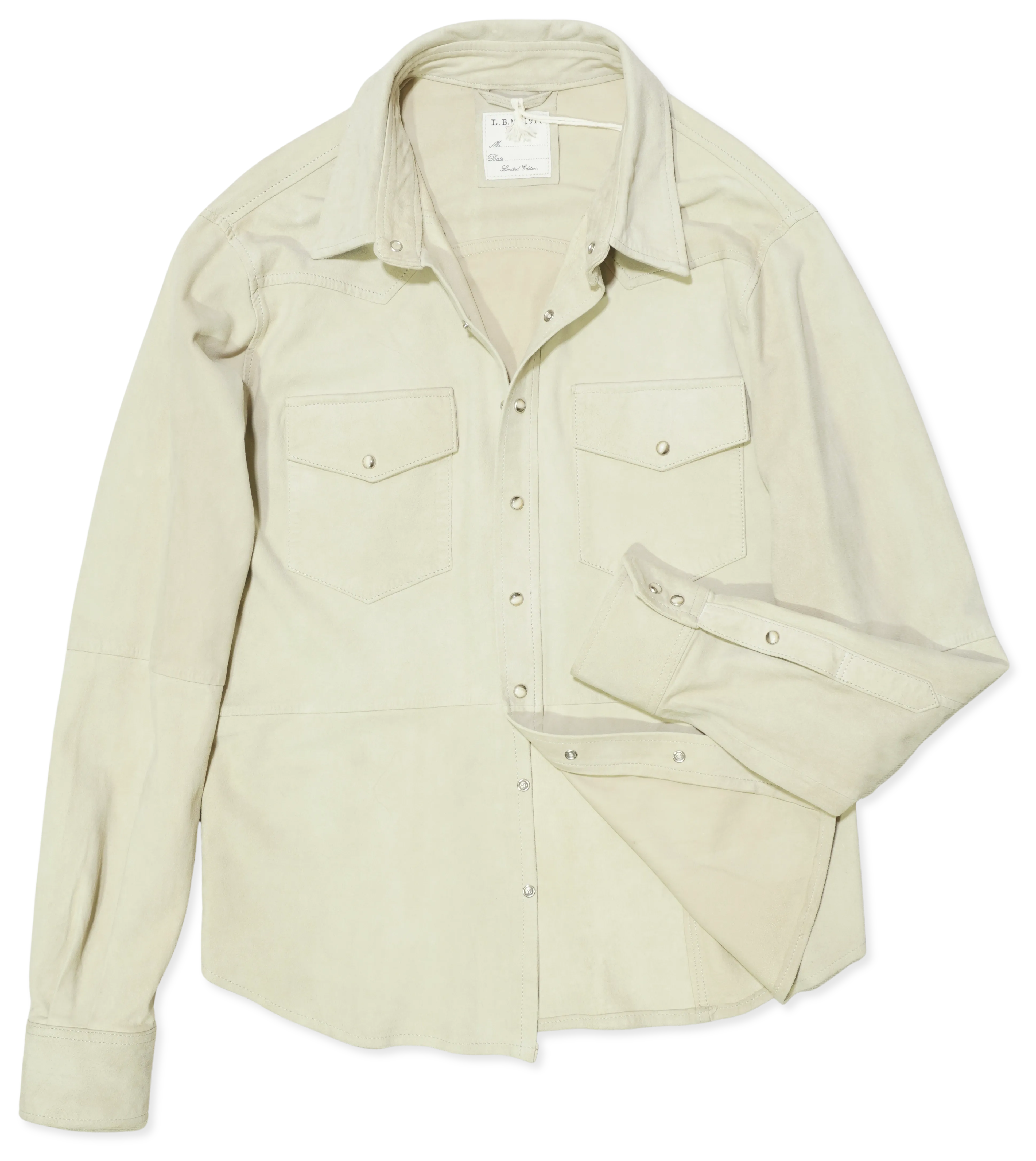 LBM Suede Shirt Light Sand