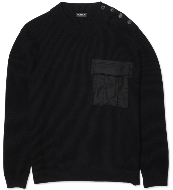 Dondup Pullover Neck Closure Black