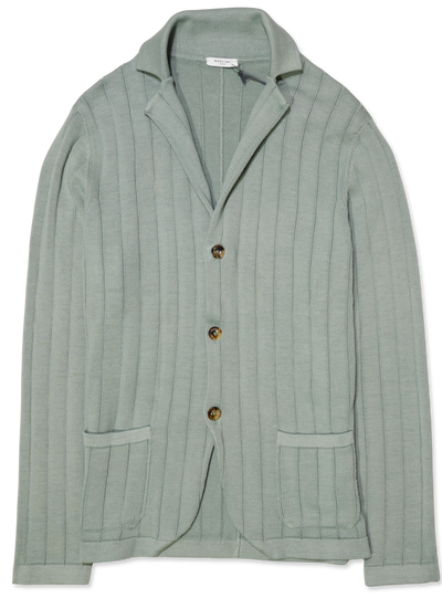 Boglioli Pure Cotton Cardigan Light Green