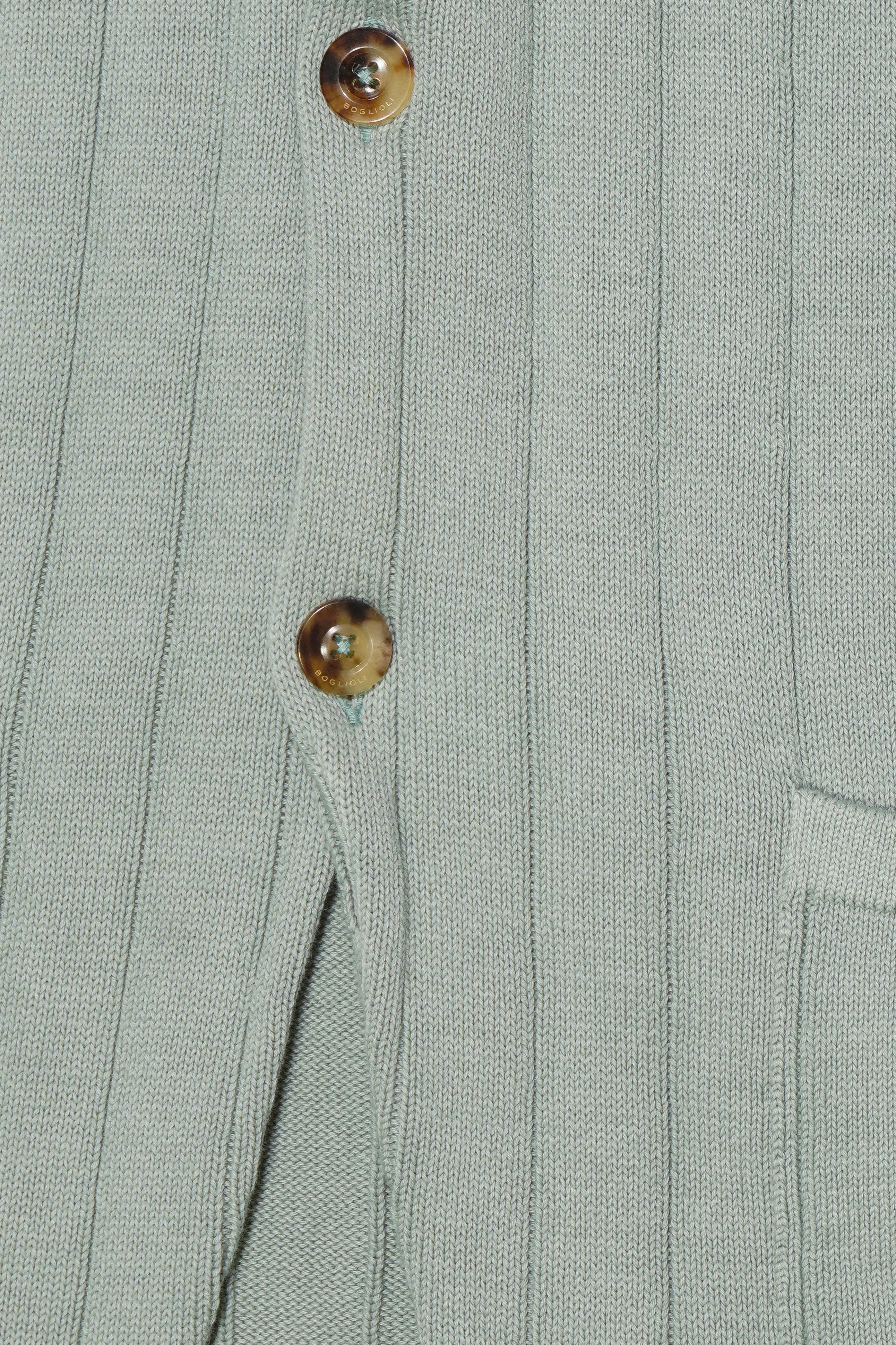 Boglioli Pure Cotton Cardigan Light Green