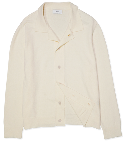 Lardini Knit Shirt Boucle Ecru