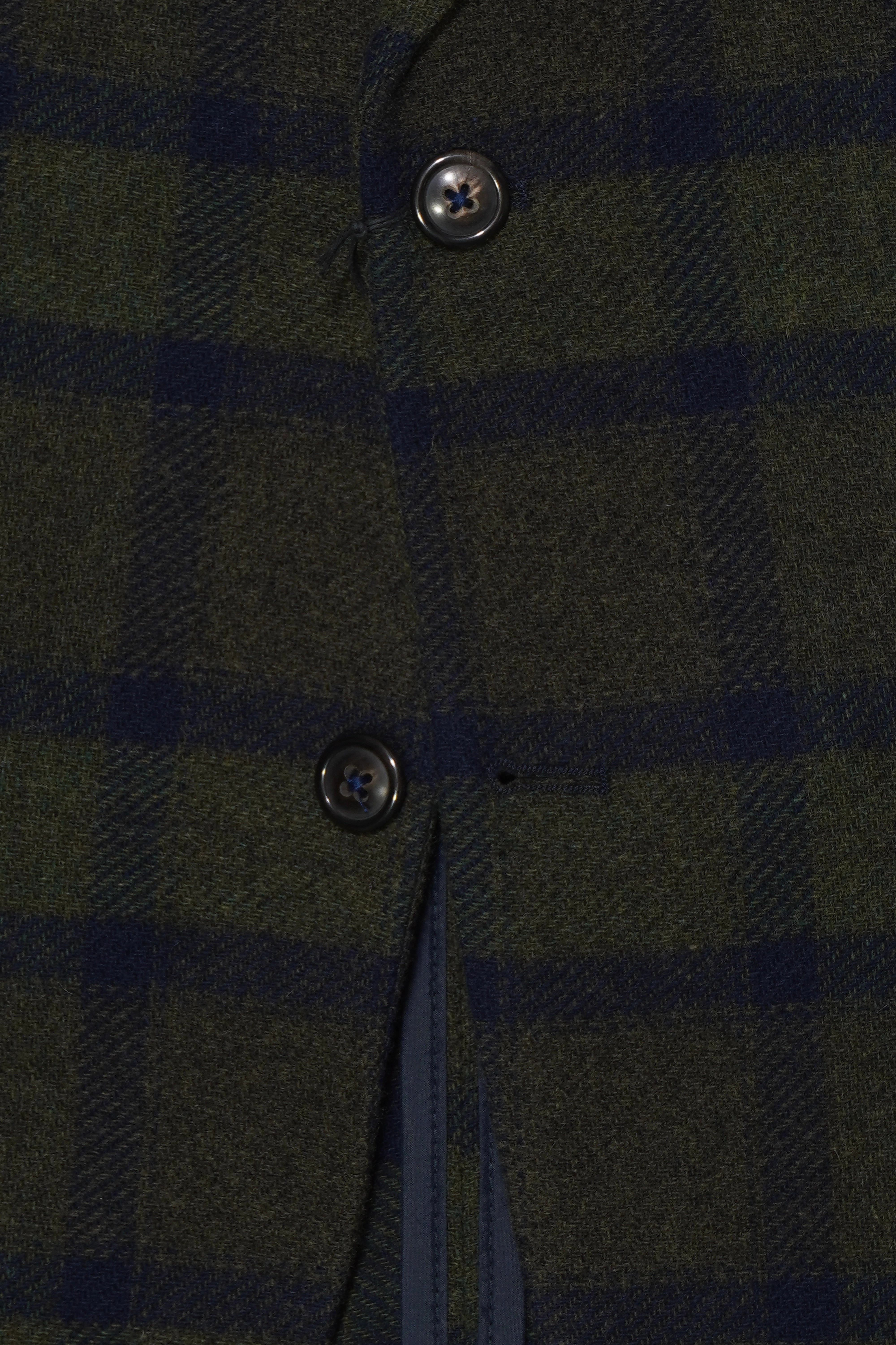 Circolo Wool Jacket Check Dark Green