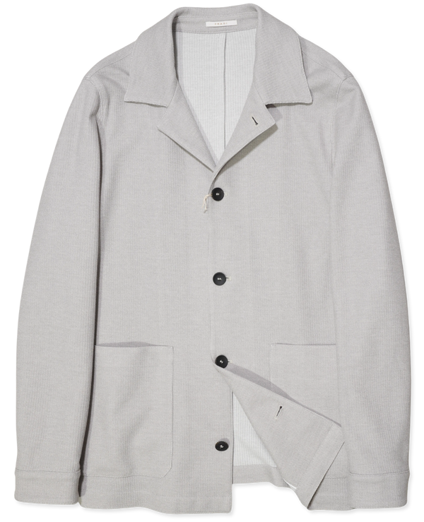 Fradi Overshirt Jacket Knit Light Grey