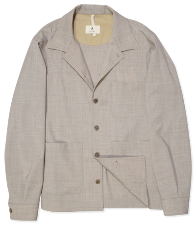 Myths Overshirt Technical Wool Beige