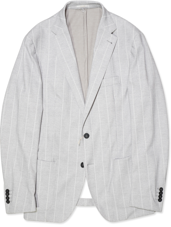 Fradi Technical Jacket Striped Light Grey