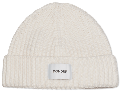 Dondup Rib Knit Beanie Off White