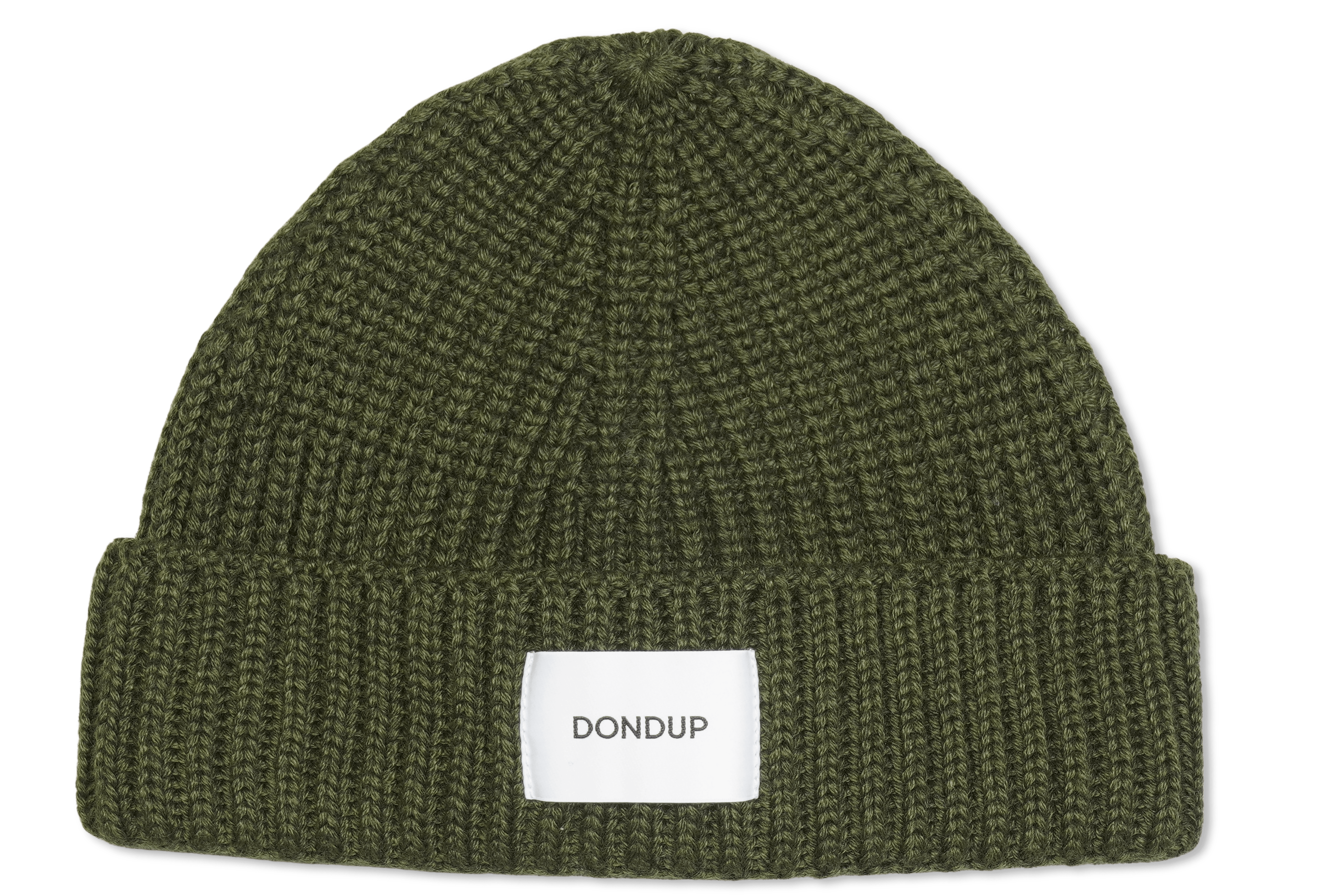 Dondup Rib Knit Beanie Army Green