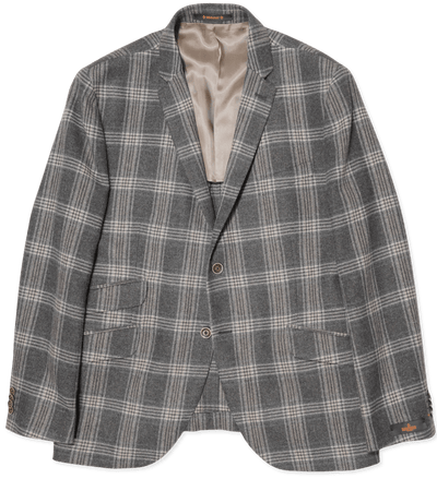 Morris Wool Jacket Check Grey