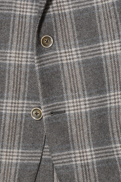 Morris Wool Jacket Check Grey