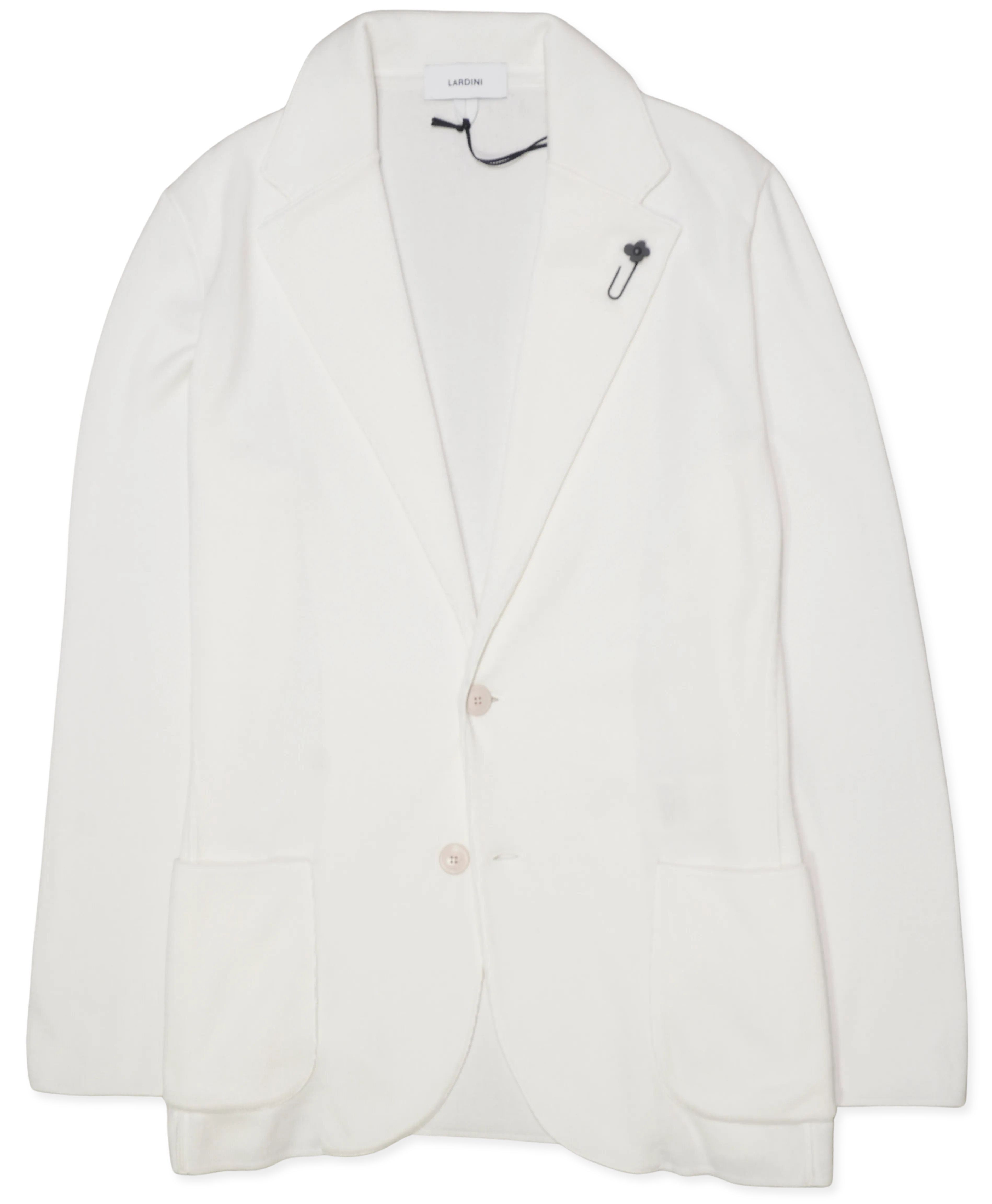 Lardini Knit Jacket Pure Cotton White