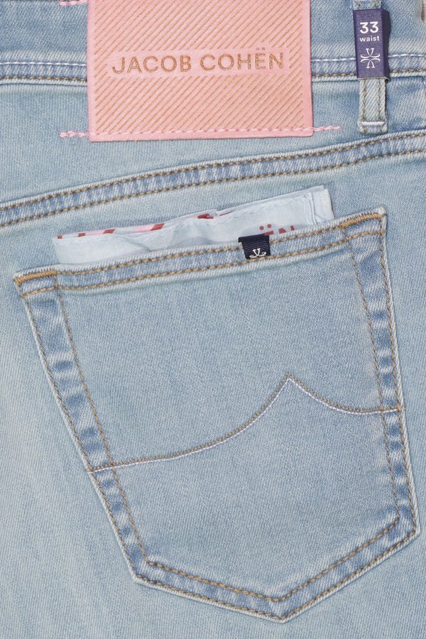 Jacob Cohen Bard Light Blue Stretch Denim