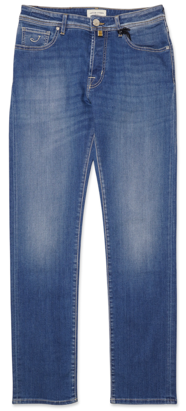 Jacob Cohen Bard Medium Blue Stretch Denim