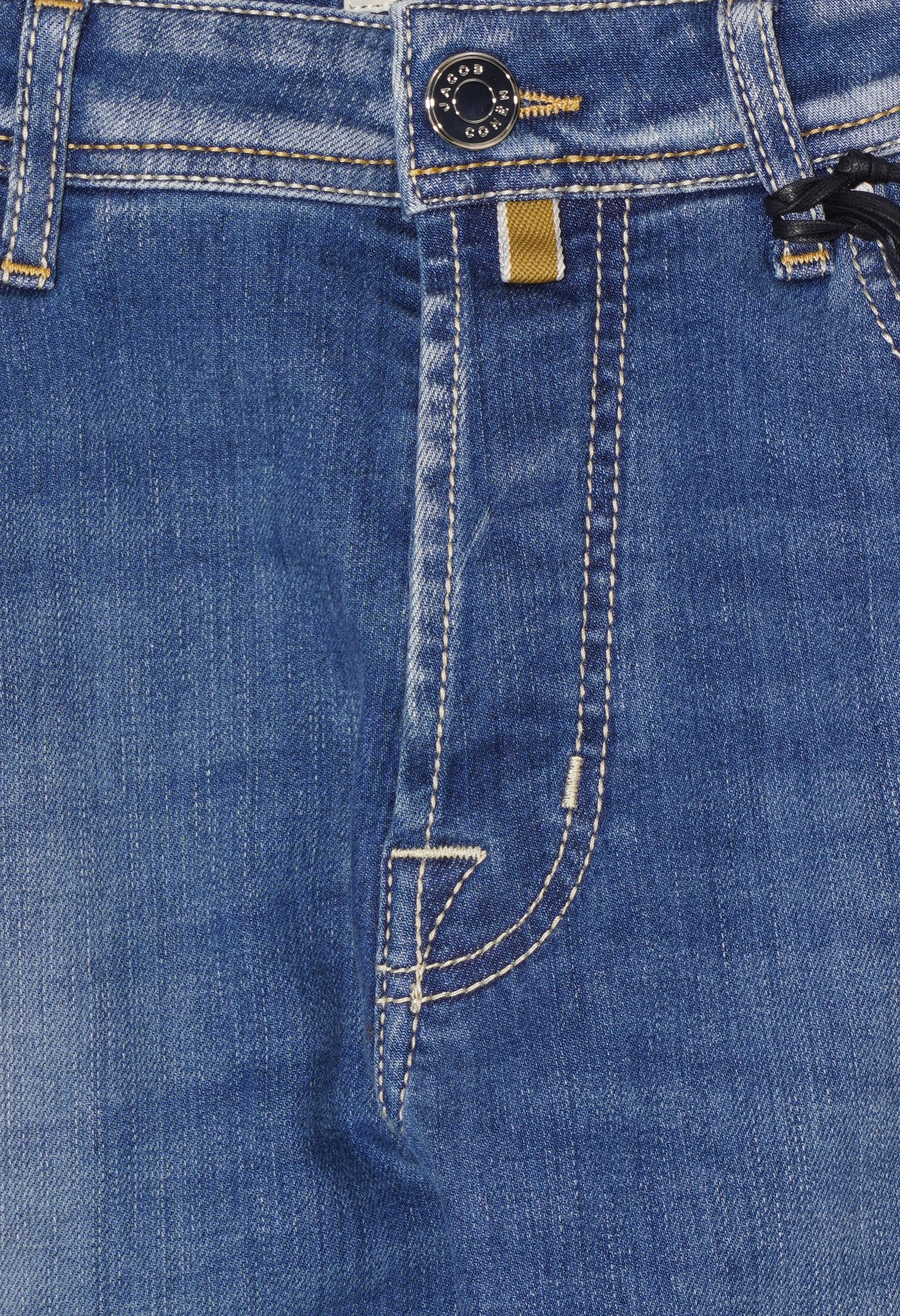 Jacob Cohen Bard Medium Blue Stretch Denim