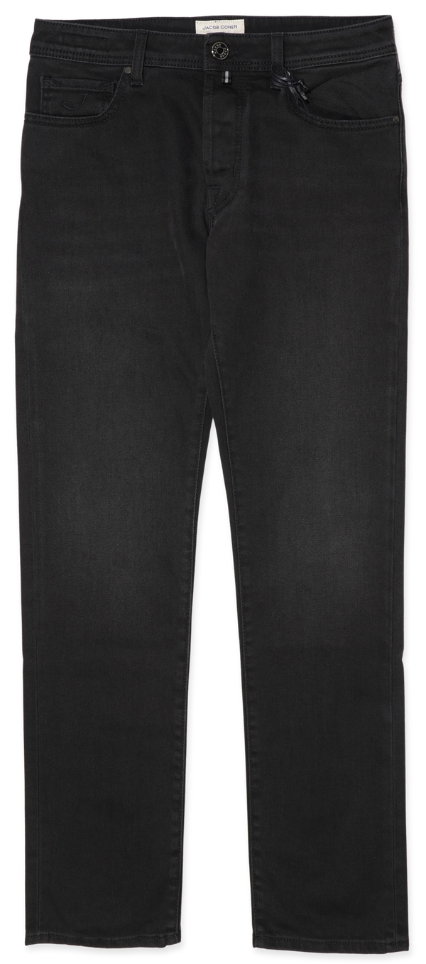Jacob Cohen Bard Washed Black Stretch Denim