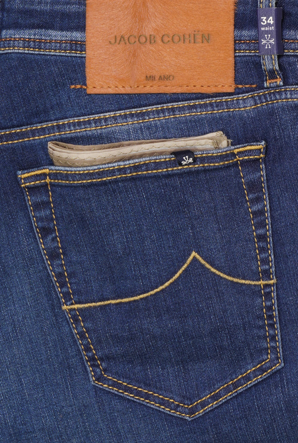 Jacob Cohen Bard Medium Blue Stretch Denim