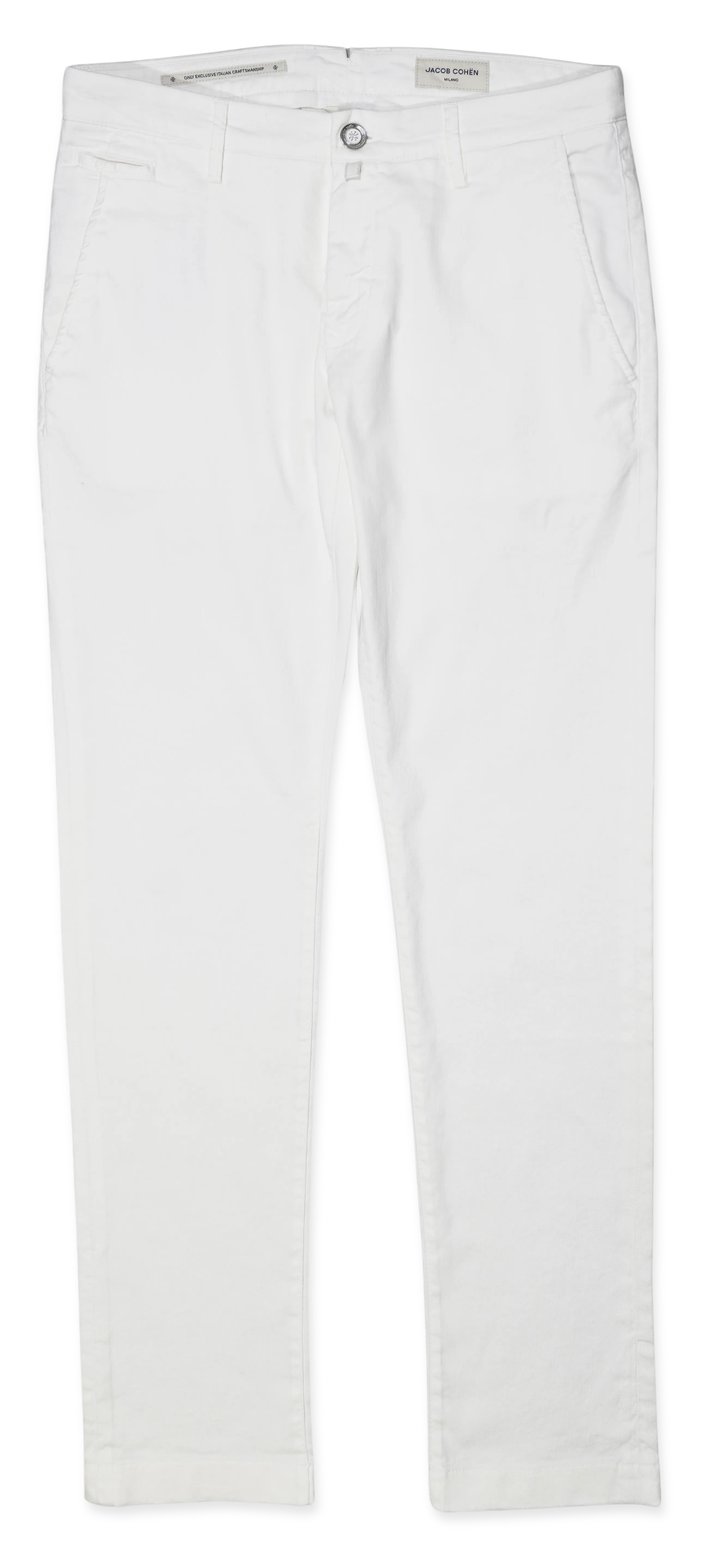 Jacob Cohen Bobby White Linen Stretch Trousers