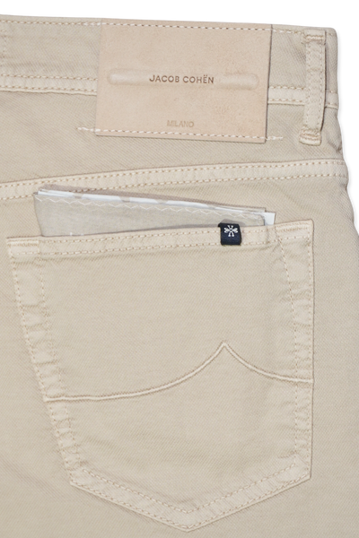 Jacob Cohen Bard Cotton Stretch Trousers Light Beige