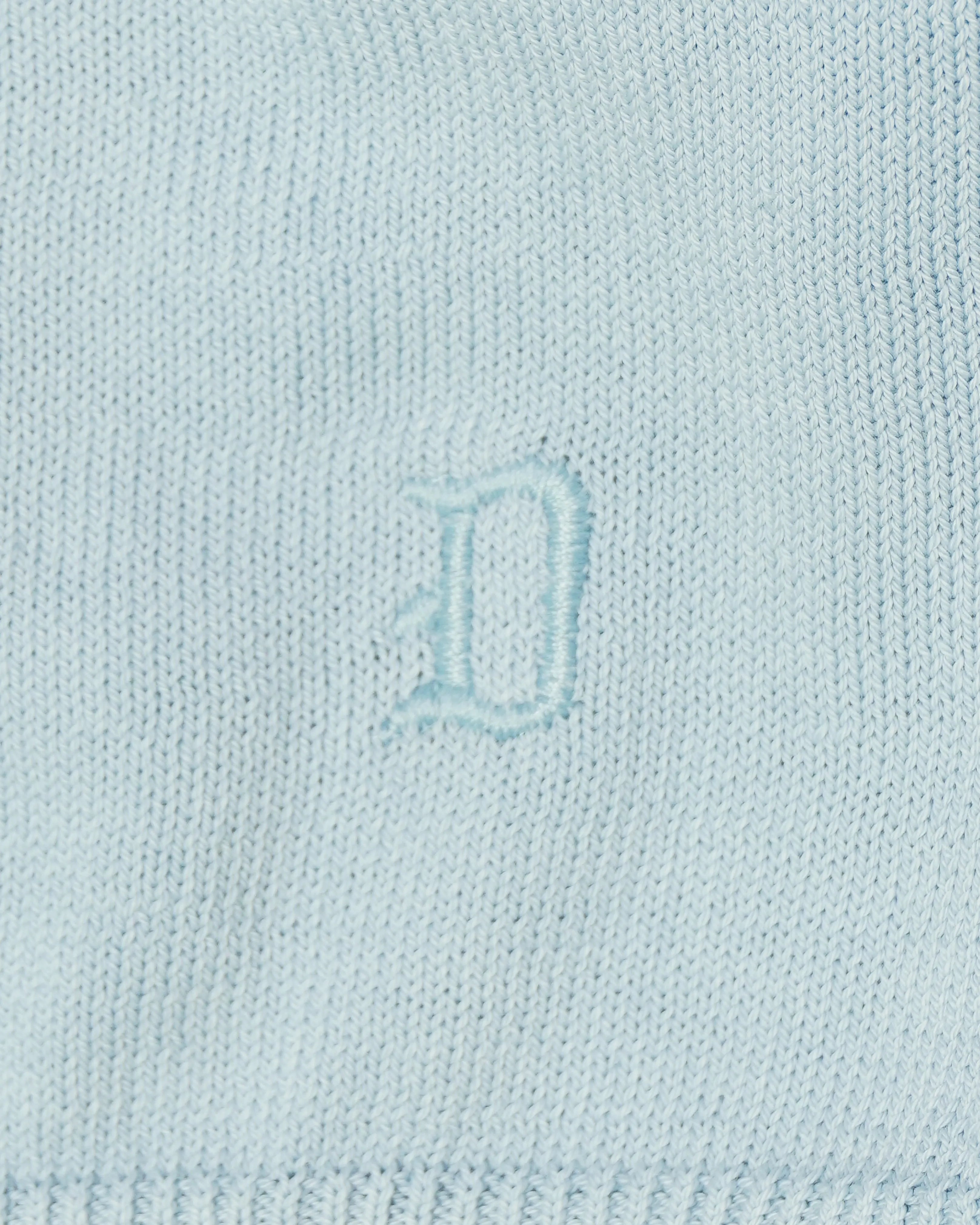 Dondup Garment Dyed Cotton Pullover Light Blue