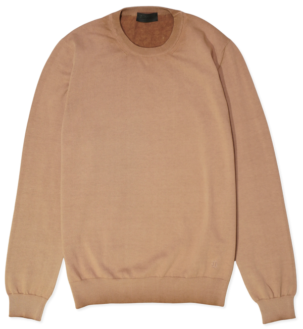 Dondup Garment Dyed Cotton Pullover Terracotta