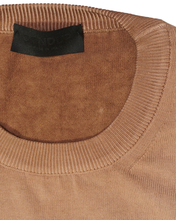 Dondup Garment Dyed Cotton Pullover Terracotta