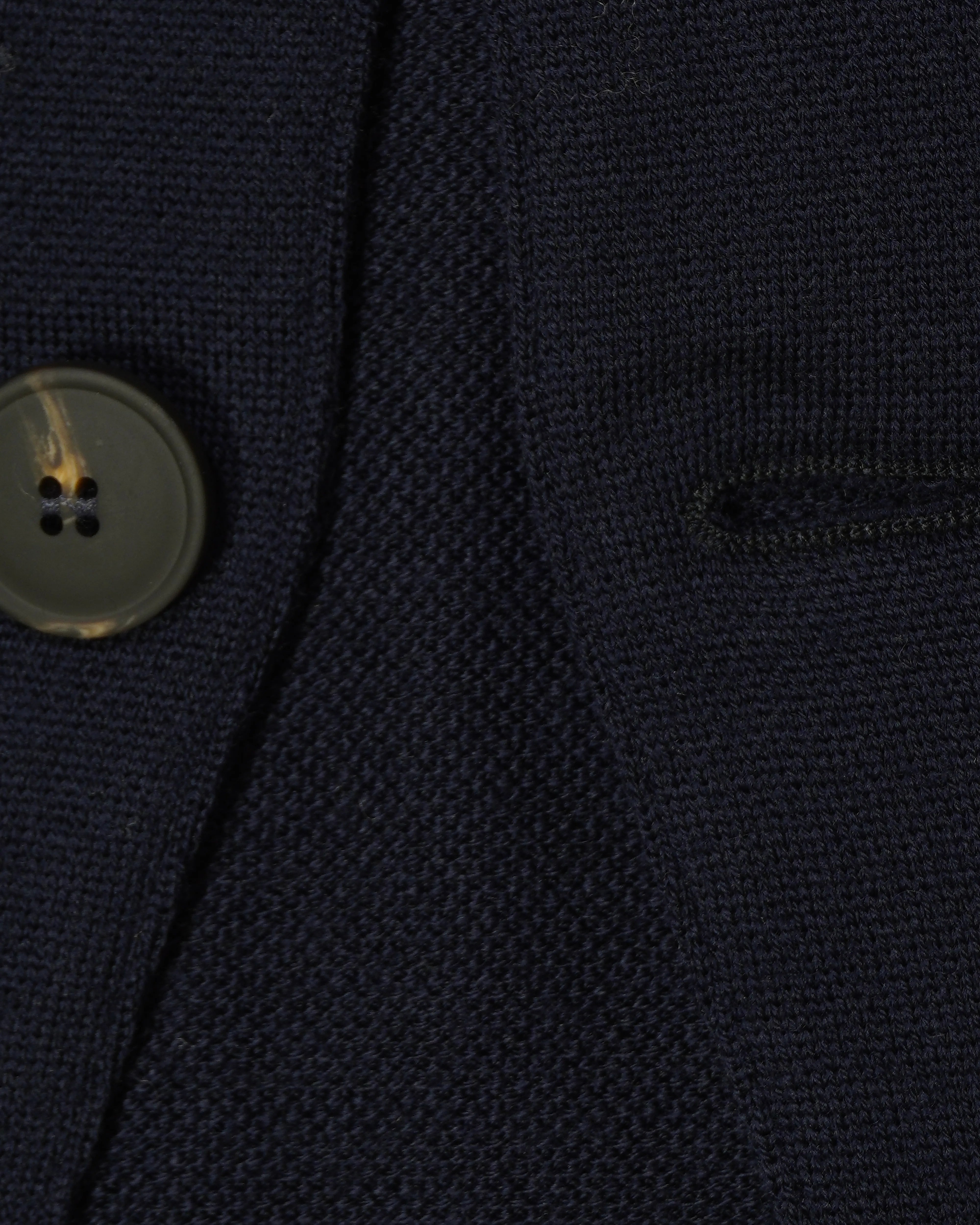 Gran Sasso Knitted Jacket Virgin Wool Navy