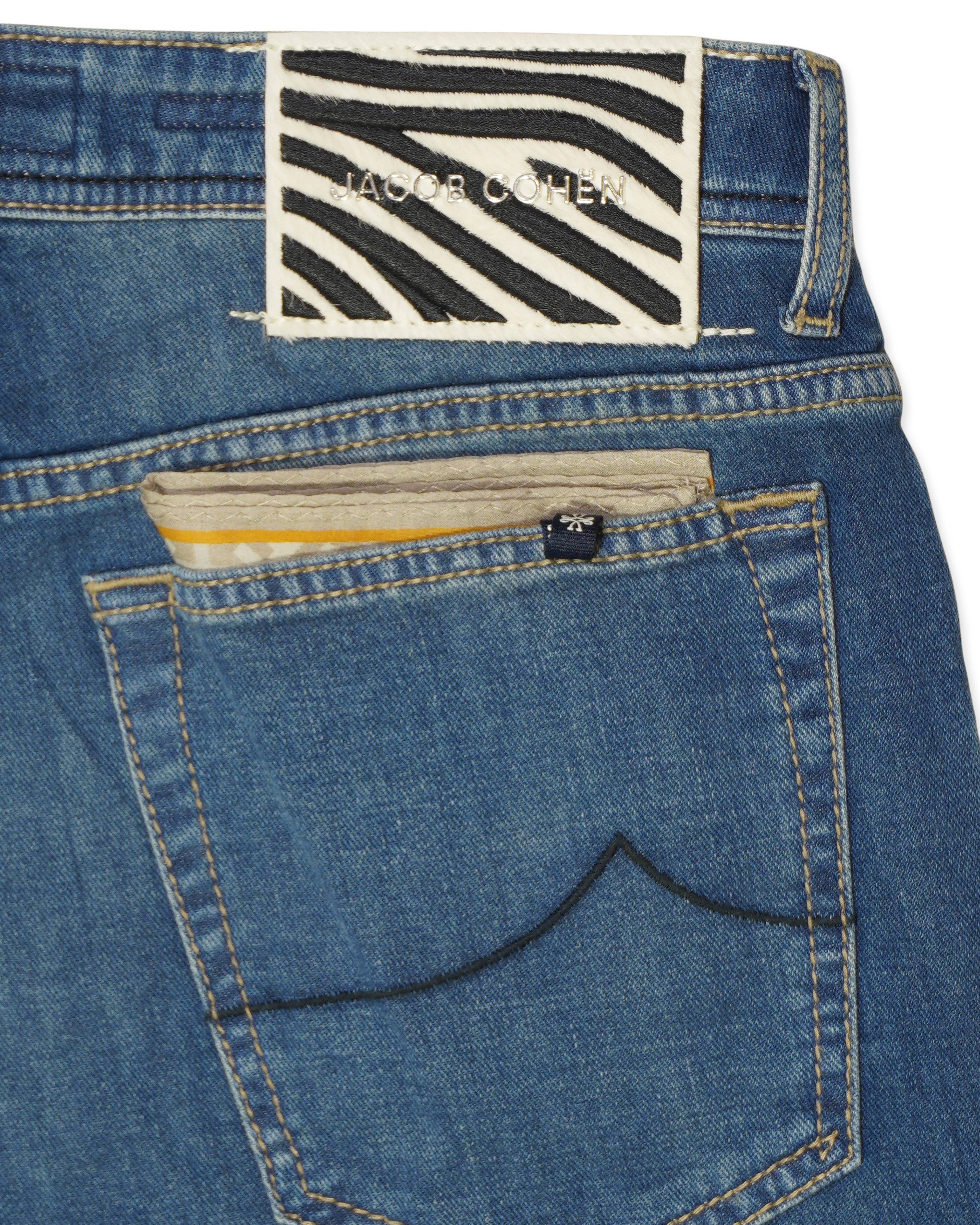 Jacob Cohen Bard Medium Blue Stretch Denim