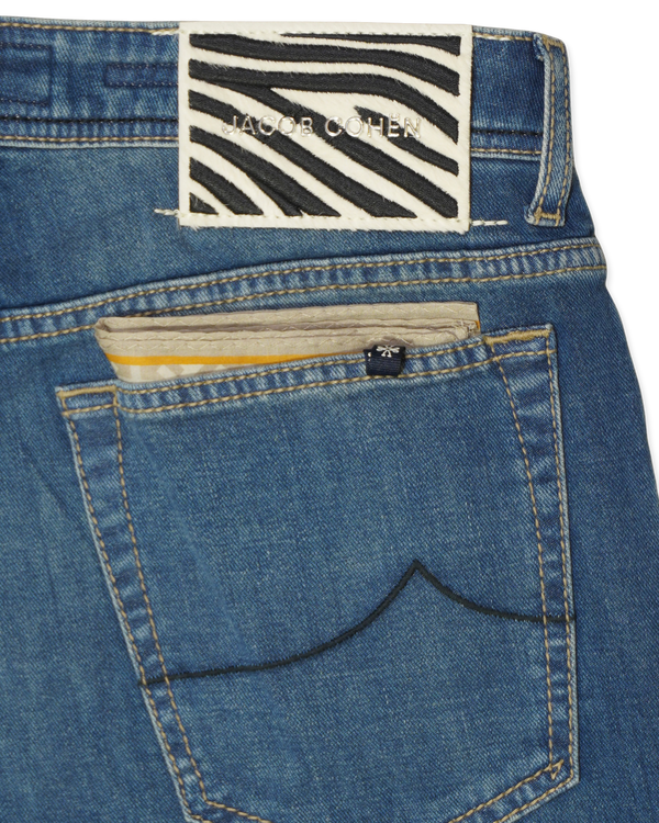 Jacob Cohen Bard Medium Blue Stretch Denim