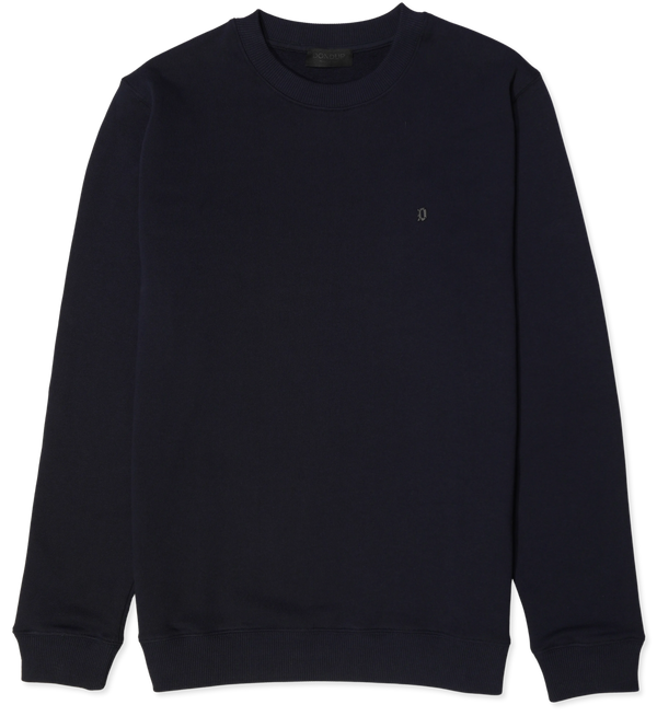 Dondup Pure Cotton Loopback Sweatshirt Navy