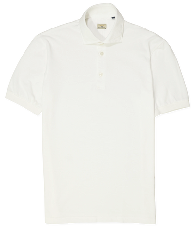 Sonrisa Polo Shirt Washed Cotton White