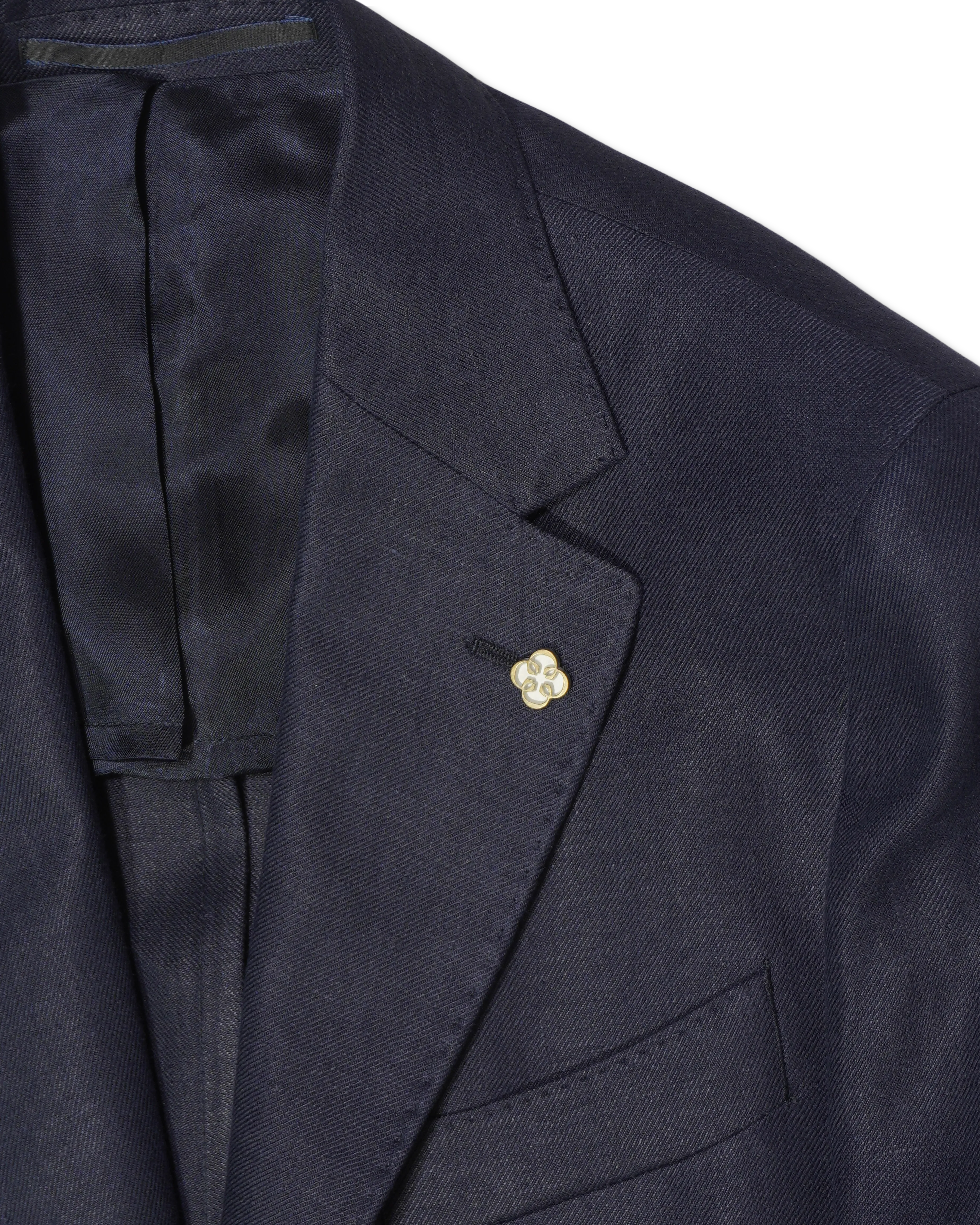 Studio 73 Pure Linen Jacket Ryhs Navy