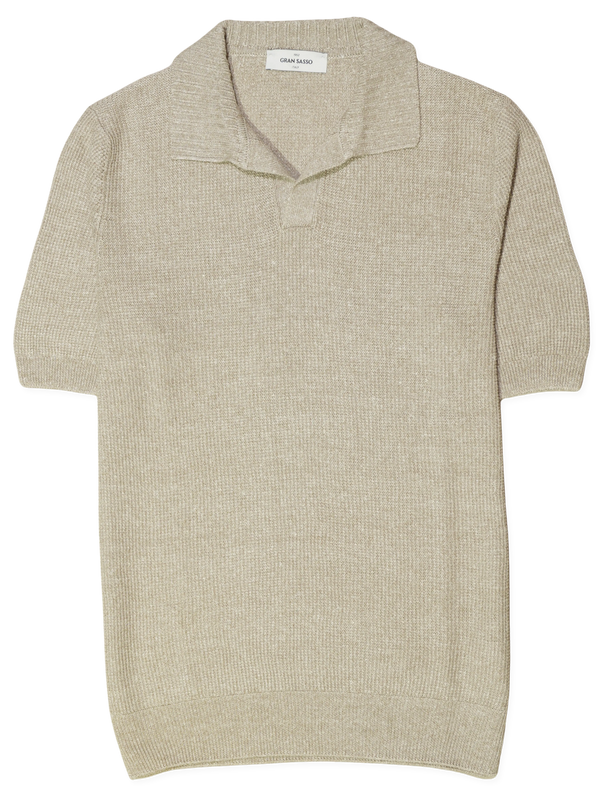Gran Sasso Polo Shirt Linen Cotton Linen