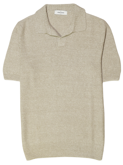 Gran Sasso Polo Shirt Linen Cotton Linen