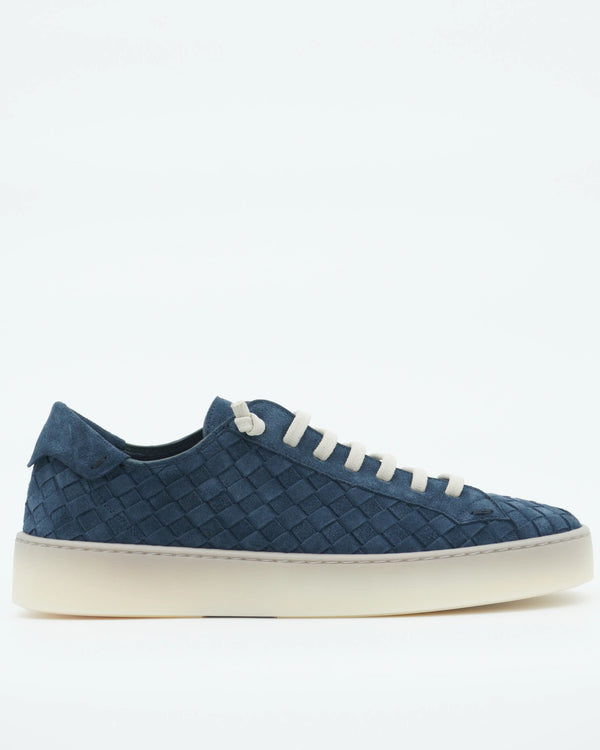 Fabiano Ricci Sneaker Weave Suede Navy