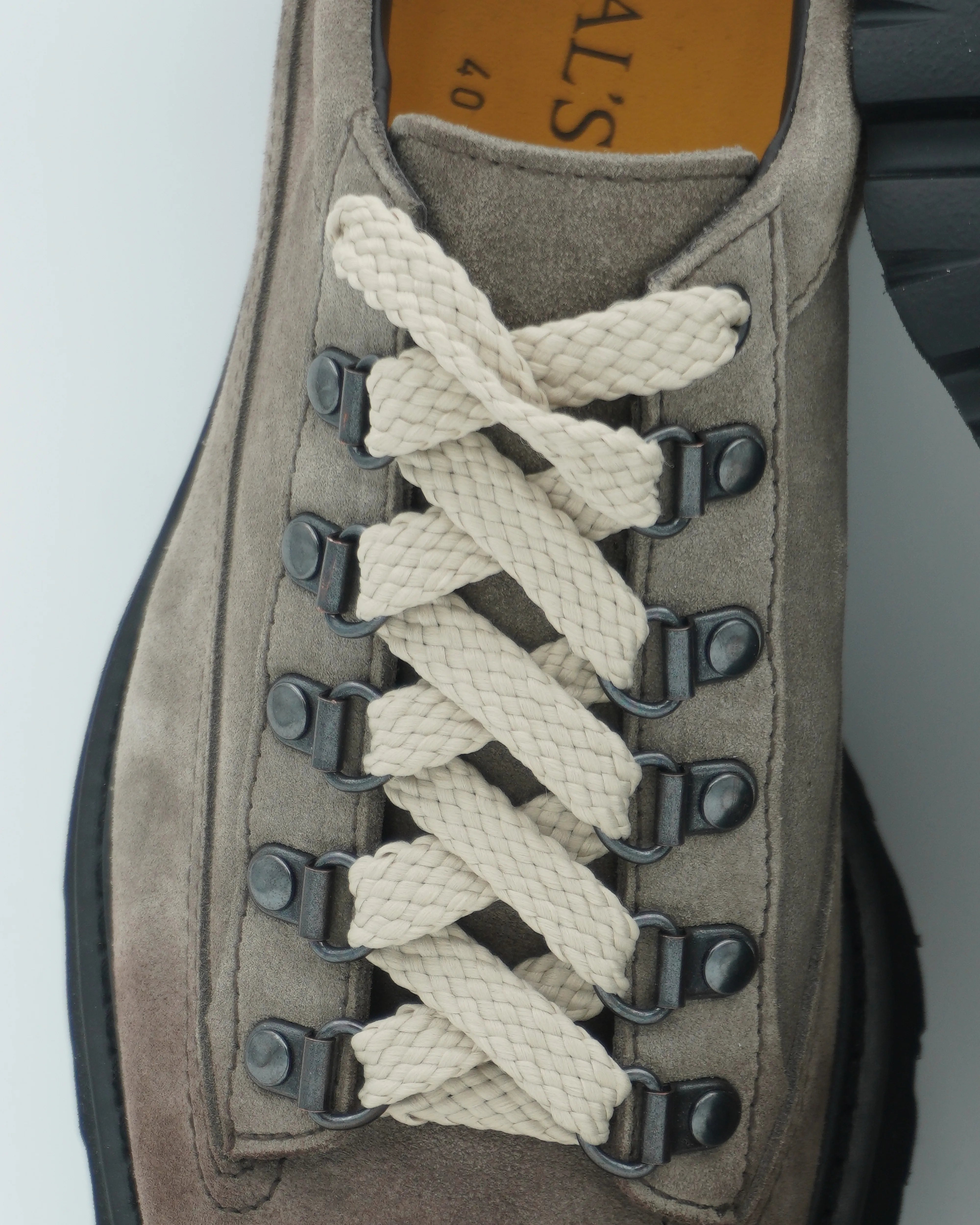 Doucals Derby Lace-up Suede Light Grey