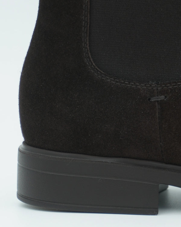 Doucals Chelsea Boots Suede Dark Brown