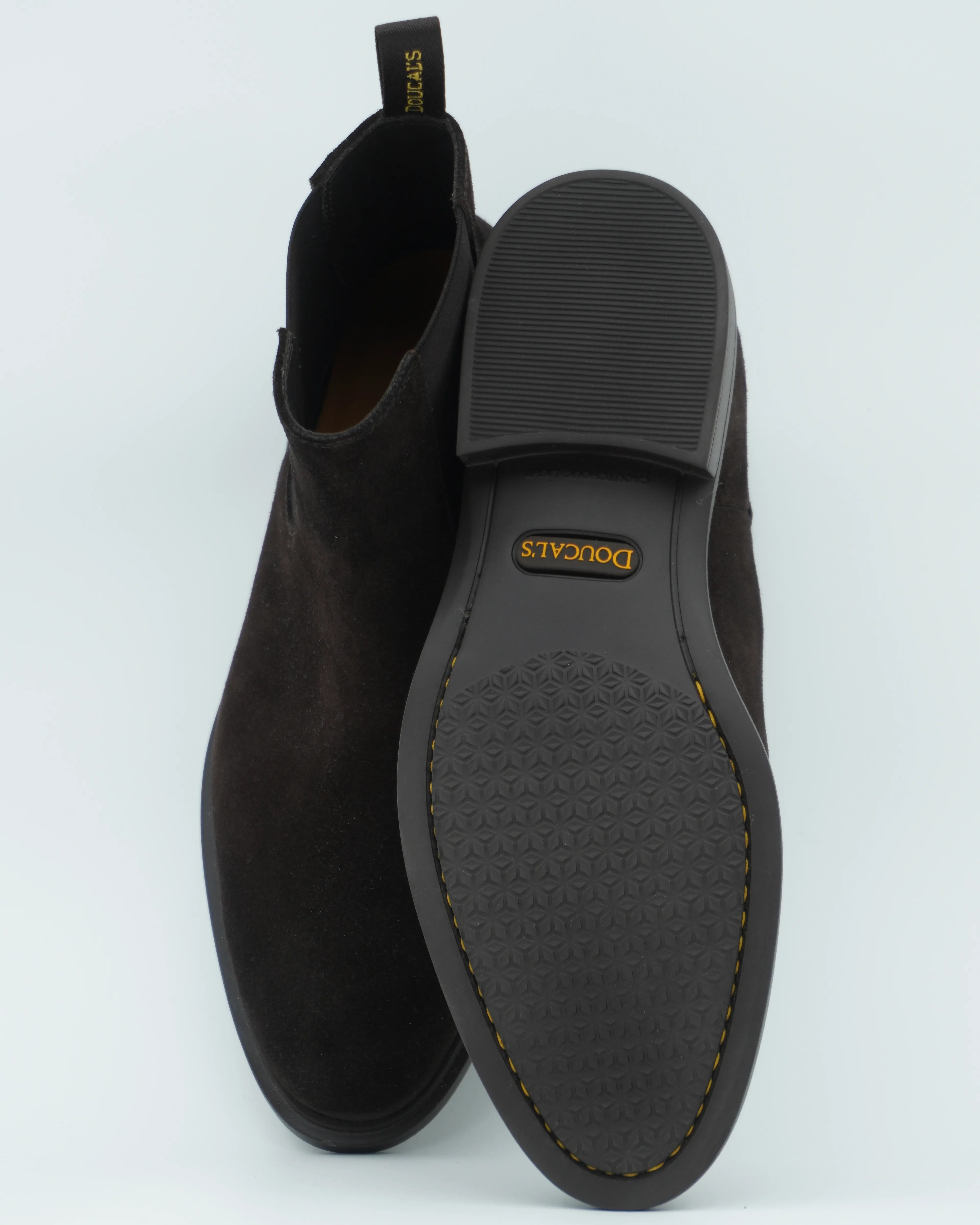 Doucals Chelsea Boots Suede Dark Brown