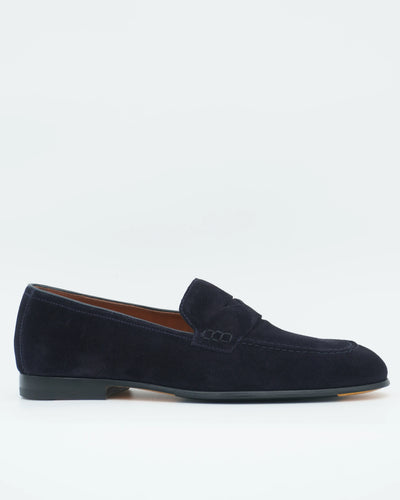 Doucals Penny Loafer Suede Navy