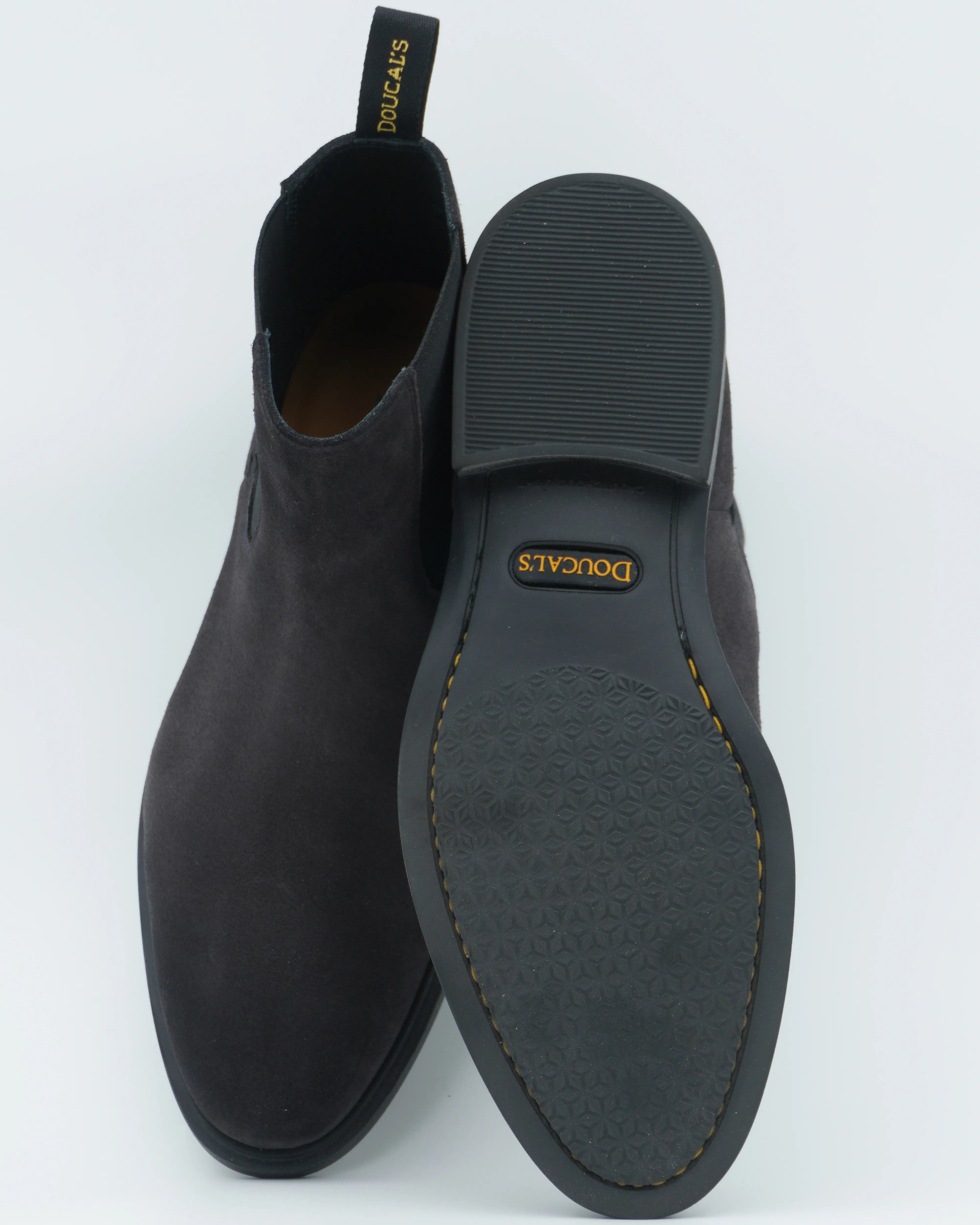 Doucals Chelsea Boots Suede Dark Grey