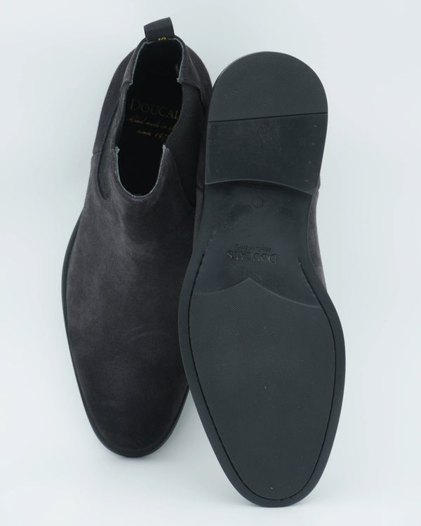 Doucals Chelsea Boots Suede Dark Grey