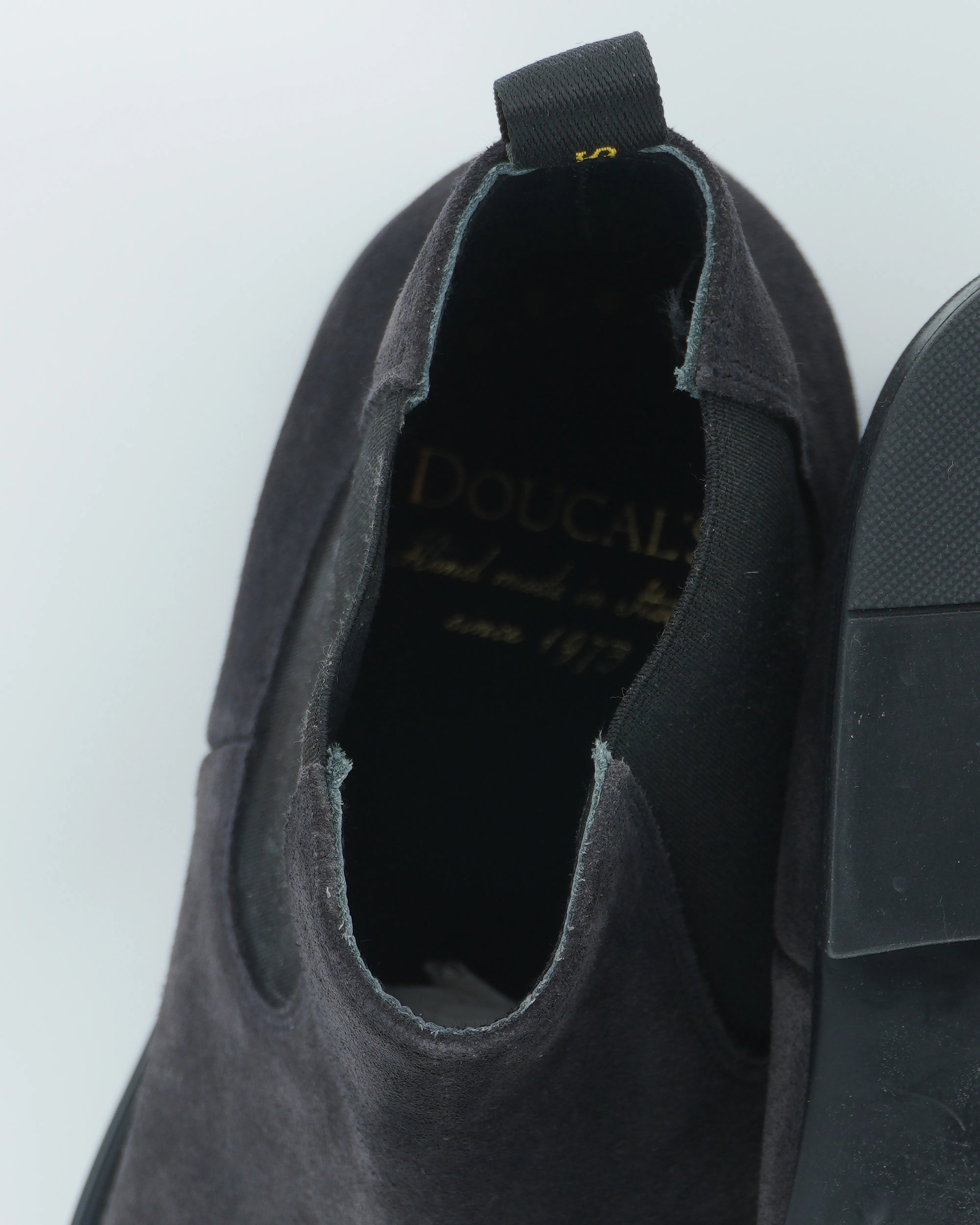 Doucals Chelsea Boots Suede Dark Grey