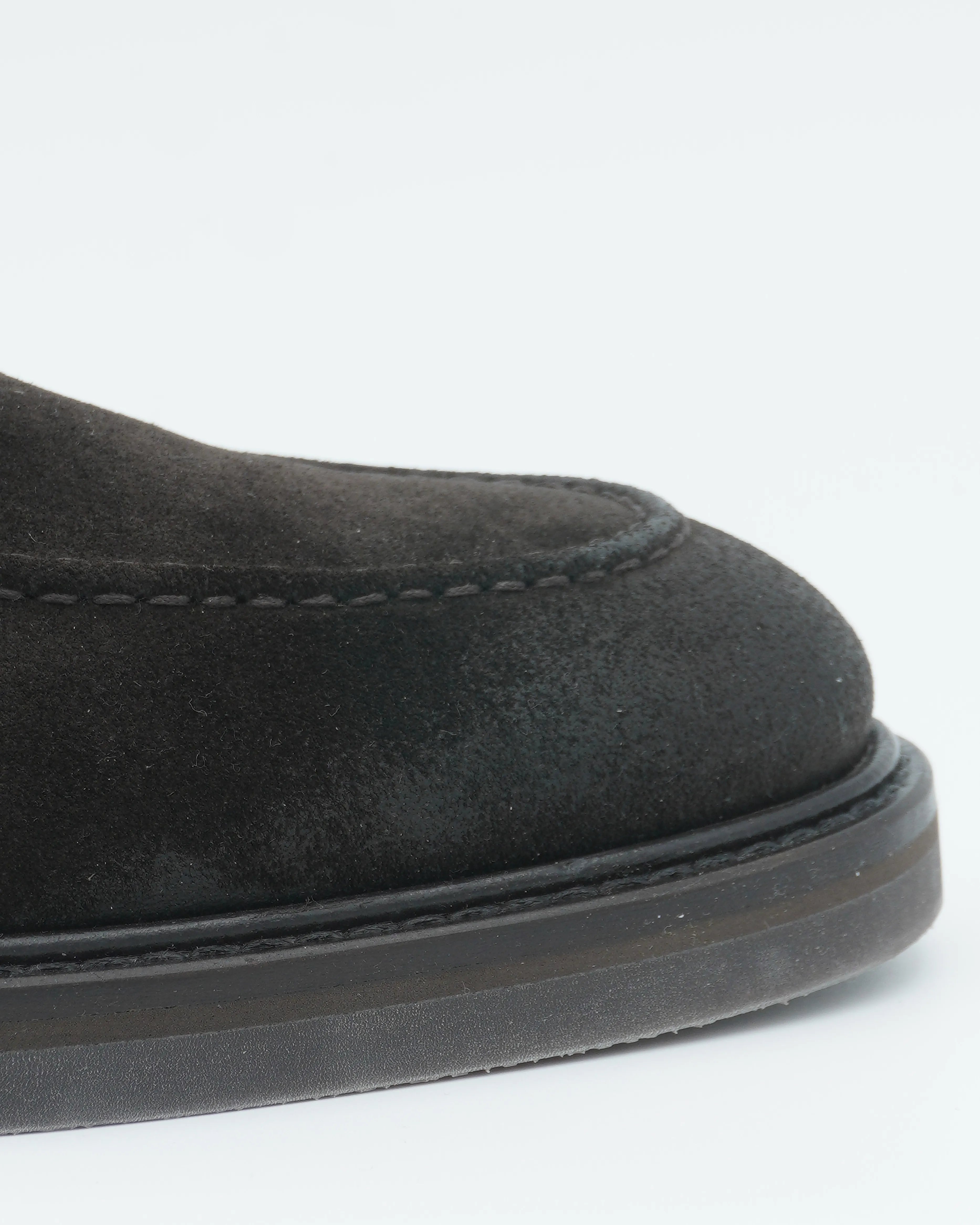 Fabiano Ricci Penny Loafer Suede Dark Brown