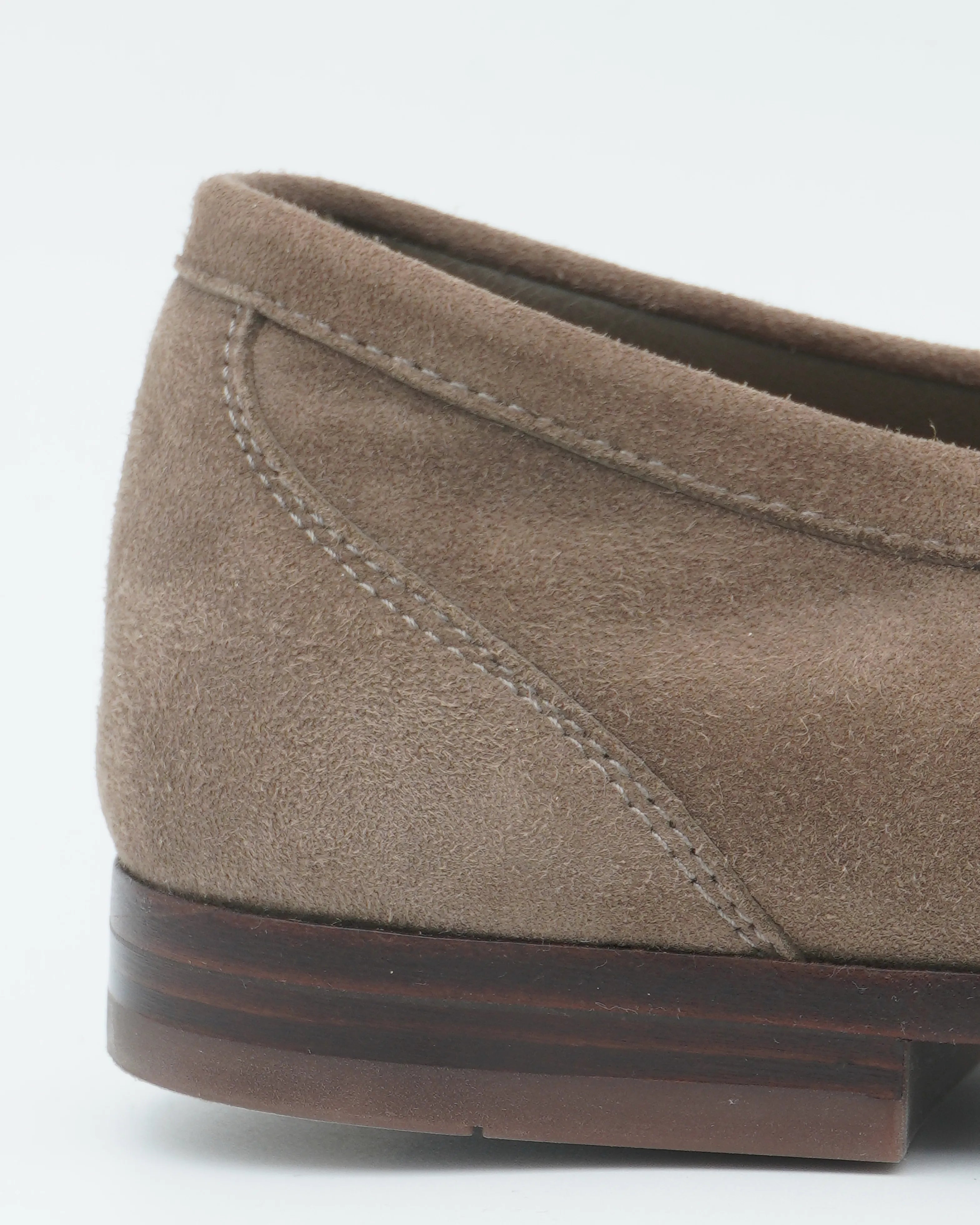 Fabiano Ricci Unlined Suede Loafer Taupe