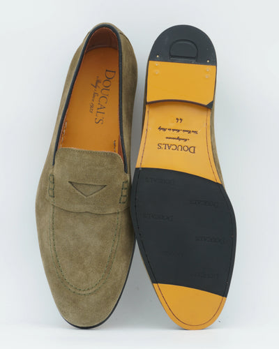 Doucals Penny Loafer Suede Green