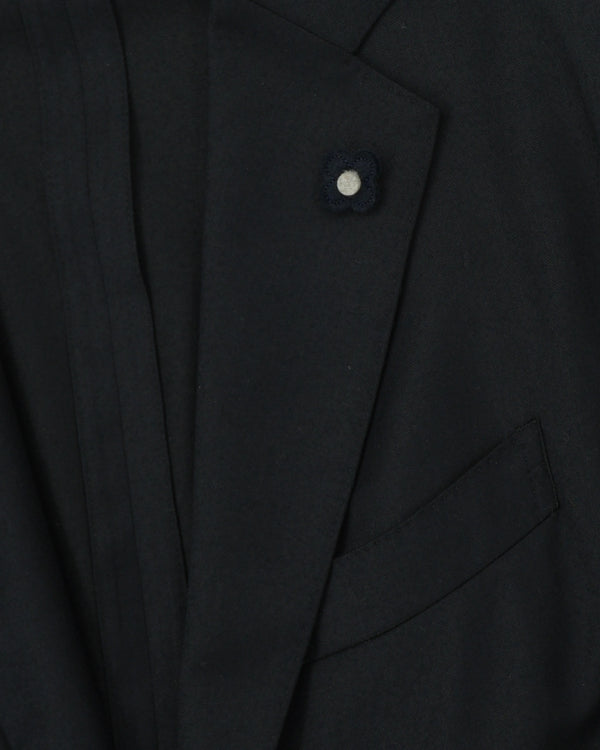 Lardini Jacket Easy Wear Brushed Wool Black