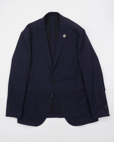 Lardini Jacket Easy Wear Stretch Navy