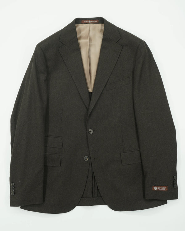 Morris Jacket Pure Wool Flannel Brown